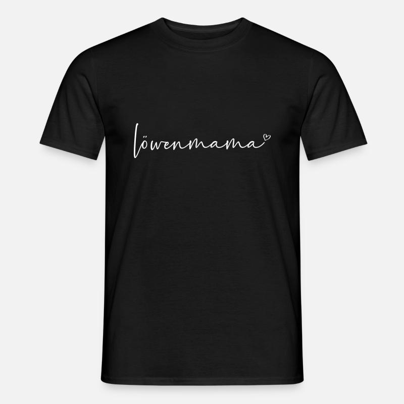 Löwenmama - Männer T-Shirt - Schwarz