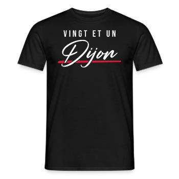 Dijon 21 Frankreich Kennzeichen - Männer T-Shirt - Schwarz - Vorne - AI Model Male 178 light (178cm)
