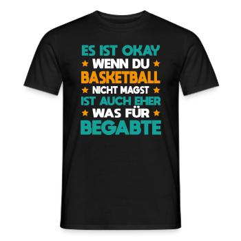Basketball Für Begabte Basketballspieler Verein - Männer T-Shirt - Schwarz - Vorne - AI Model Male 178 light (178cm)