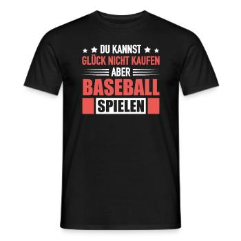 Baseballspieler Glück Kaufen Baseball Spielen - Männer T-Shirt - Schwarz - Vorne - AI Model Male 178 light (178cm)