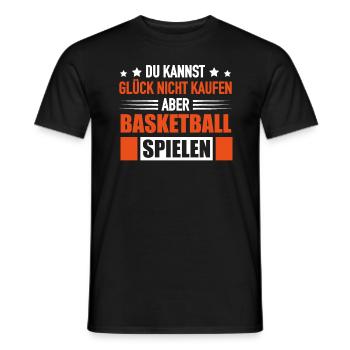 Basketballspieler Glück Kaufen Basketball Spielen - Männer T-Shirt - Schwarz - Vorne - AI Model Male 178 light (178cm)