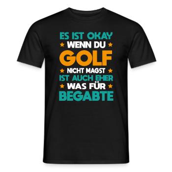 Golf Für Begabte Golfspieler Goldplatz Geschenk - Männer T-Shirt - Schwarz - Vorne - AI Model Male 178 light (178cm)