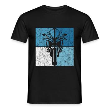 Motorcyclist Biker Retro Motorcycle Motorcycles - Men's T-Shirt - black - Front - AI Model Male 178 light (178cm)