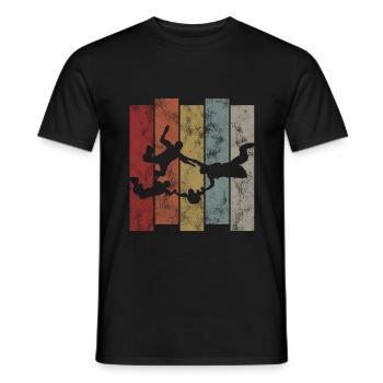 Fallschirmspringer Fallschirm Fallschirmspringen - Männer T-Shirt - Schwarz - Vorne - AI Model Male 178 light (178cm)