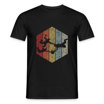 Fallschirmspringer Fallschirm Fallschirmspringen - Männer T-Shirt - Schwarz - Vorne - AI Model Male 178 light (178cm)