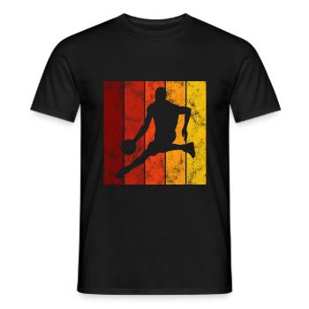 Basketteur basket-ball basket-ball - T-shirt homme - noir - Devant - AI Model Male 178 light (178cm)