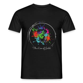 The Lion of Judah - Männer T-Shirt - Schwarz - Vorne - AI Model Male 178 light (178cm)