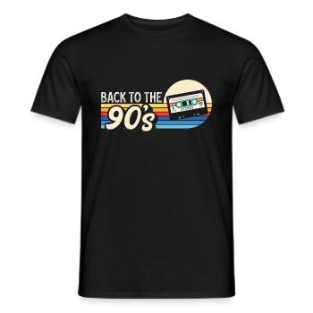 90s 90s Retro Gift - Men's T-Shirt - black - Front - AI Model Male 178 light (178cm)