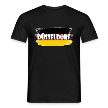 Düsseldorf Deutschland Flagge - Männer T-Shirt - Schwarz - Vorne - AI Model Male 178 light (178cm)
