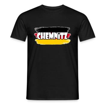 Pavillon : Chemnitz, Allemagne - T-shirt homme - noir - Devant - AI Model Male 178 light (178cm)