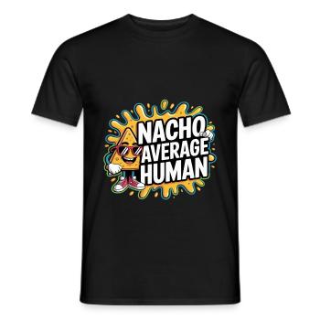 Nacho Durchschnittlicher Mensch - Männer T-Shirt - Schwarz - Vorne - AI Model Male 178 light (178cm)