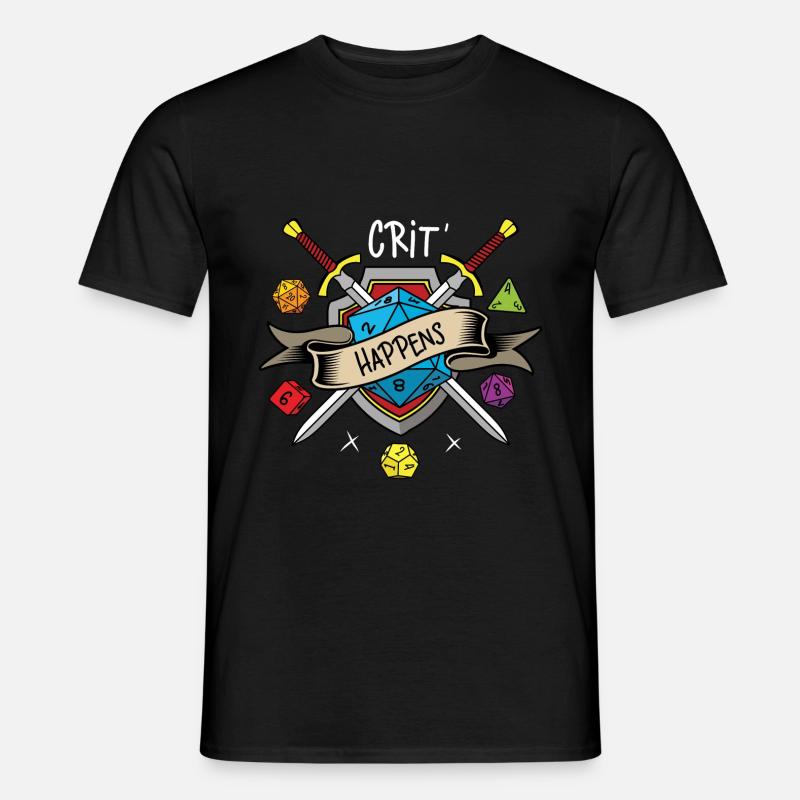 Crit passiert - Männer T-Shirt - Schwarz