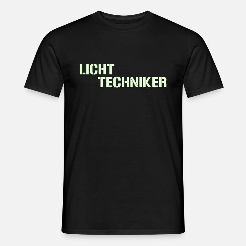 Lichttechniker - Männer T-Shirt - Schwarz