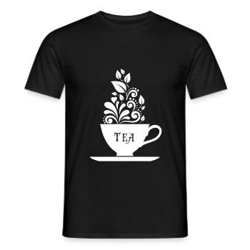Thé - T-shirt homme - noir - Devant - AI Model Male 178 light (178cm)