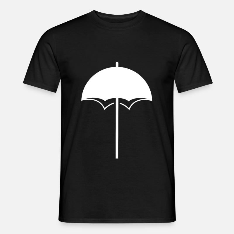 Sonnenschirm Regenschirm - Männer T-Shirt - Schwarz