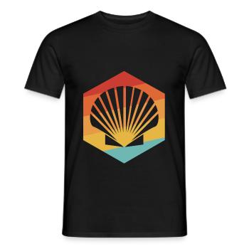 coquille - T-shirt homme - noir - Devant - AI Model Male 178 light (178cm)