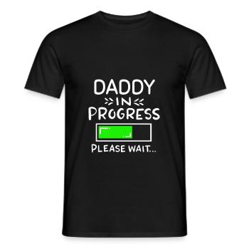 Vater lädt Schwangerschaft Geburt, Daddy in progre - Männer T-Shirt - Schwarz - Vorne - AI Model Male 178 light (178cm)