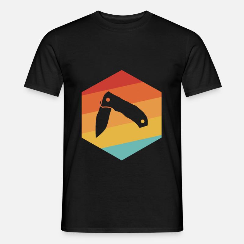 Taschenmesser - Männer T-Shirt - Schwarz