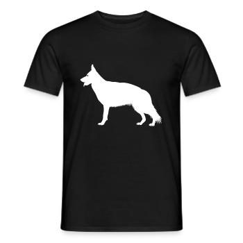 German Shepherd - Men's T-Shirt - black - Front - AI Model Male 178 light (178cm)