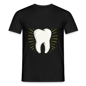 Tooth world tooth day teeth tooth health - Men's T-Shirt - black - Front - AI Model Male 178 light (178cm)