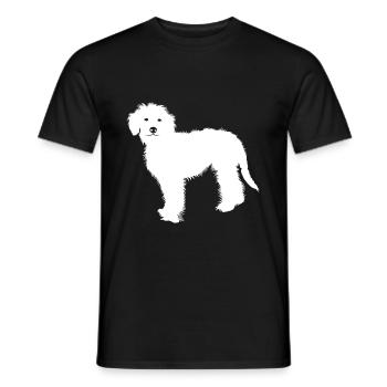 Goldendoodle - Männer T-Shirt - Schwarz - Vorne - AI Model Male 178 light (178cm)