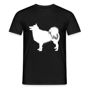 Icelandic dog Icelandic Sheepdog - Men's T-Shirt - black - Front - AI Model Male 178 light (178cm)