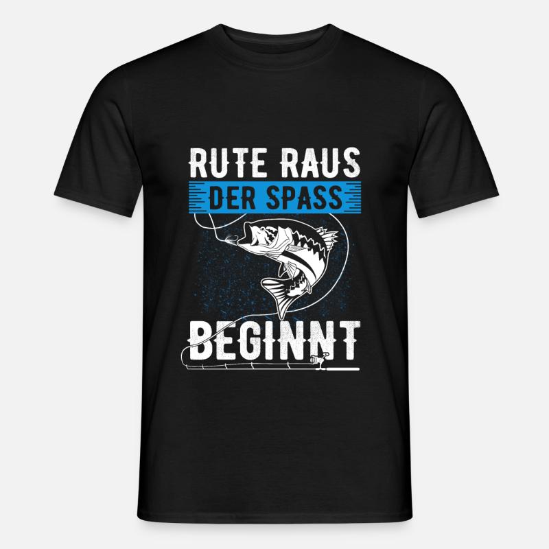 Rute raus, der Spaß beginnt - Männer T-Shirt - Schwarz