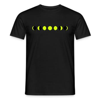 Mond, Mondphasen - Männer T-Shirt - Schwarz - Vorne - AI Model Male 178 light (178cm)