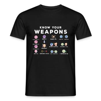 Un microbiologiste drôle - T-shirt homme - noir - Devant - AI Model Male 178 light (178cm)