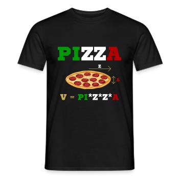 Pizza Formel Italien Pizzeria Margherita Geschenk - Männer T-Shirt - Schwarz - Vorne - AI Model Male 178 light (178cm)