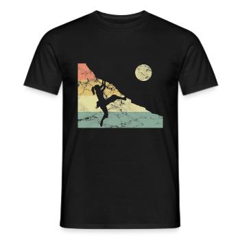 Mama Rock Climbing Mountaineering - Men's T-Shirt - black - Front - AI Model Male 178 light (178cm)