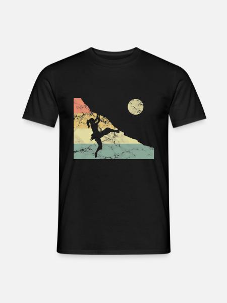 Mama Felsklettern Bergsteigen - Männer T-Shirt - Schwarz