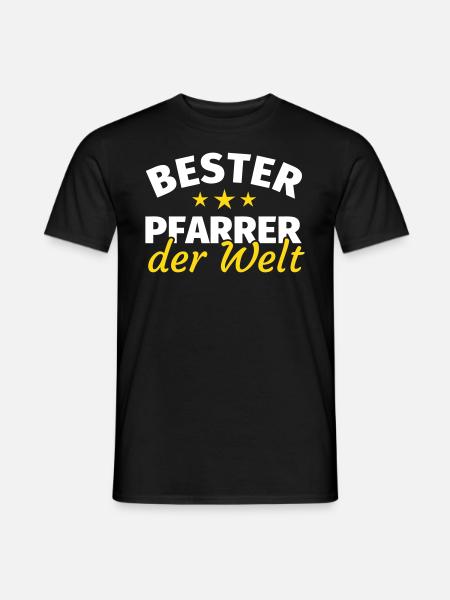 Geschenk Pfarrer - Männer T-Shirt - Schwarz