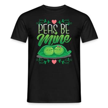 Valentine's day Vegan Vegetarian gardeners gift - Men's T-Shirt - black - Front - AI Model Male 178 light (178cm)