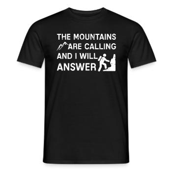 Alpinisme - T-shirt homme - noir - Devant - AI Model Male 178 light (178cm)