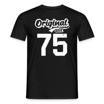 47. Geburtstag Original seit 1975 47 Jahre - Männer T-Shirt - Schwarz - Vorne - AI Model Male 178 light (178cm)