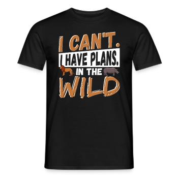 Safari-familienurlaubsgestaltung Für Eine - Männer T-Shirt - Schwarz - Vorne - AI Model Male 178 light (178cm)