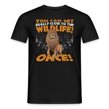 Safari-familienurlaubsgestaltung Für Eine - Männer T-Shirt - Schwarz - Vorne - AI Model Male 178 light (178cm)