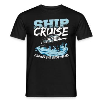 Cruise Vacation Family Excursion Design For A - Men's T-Shirt - black - Front - AI Model Male 178 light (178cm)