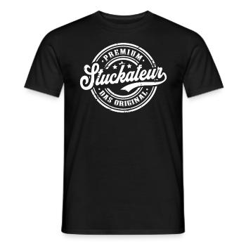 Stuckateur Original Stuckateurmeister - Männer T-Shirt - Schwarz - Vorne - AI Model Male 178 light (178cm)
