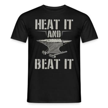 Forge sayings | Anvil Blacksmith Gift Ideas - Men's T-Shirt - black - Front - AI Model Male 178 light (178cm)