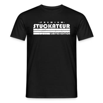 Stuckateur Limited Edition Stuckateurmeister - Männer T-Shirt - Schwarz - Vorne - AI Model Male 178 light (178cm)