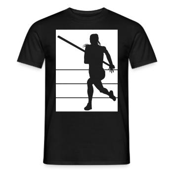 Athletics - Men's T-Shirt - black - Front - AI Model Male 178 light (178cm)