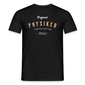 Physiker Limited Edition Lustiges Physik - Männer T-Shirt - Schwarz - Vorne - AI Model Male 178 light (178cm)