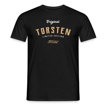 Torsten Limited Edition - Männer T-Shirt - Schwarz - Vorne - AI Model Male 178 light (178cm)