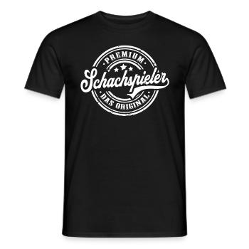 Schach Original Schachmeister Lustiges Schachspiel - Männer T-Shirt - Schwarz - Vorne - AI Model Male 178 light (178cm)