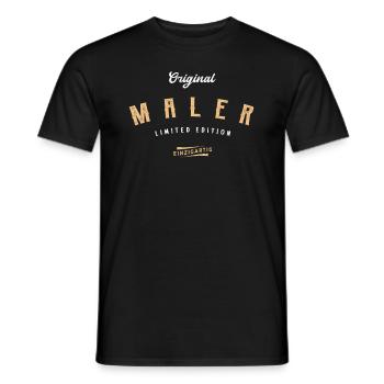 Maler Limited Edition Lustiges Lackierer - Männer T-Shirt - Schwarz - Vorne - AI Model Male 178 light (178cm)