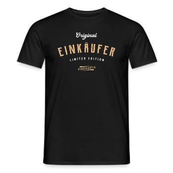 Einkäufer Limited Edition Lustiges Einkauf - Männer T-Shirt - Schwarz - Vorne - AI Model Male 178 light (178cm)