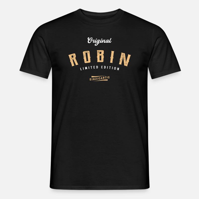 Robin Limited Edition - Männer T-Shirt - Schwarz