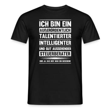 Steuerberater Humor Finanzen Lustiges Steuer - Männer T-Shirt - Schwarz - Vorne - AI Model Male 178 light (178cm)